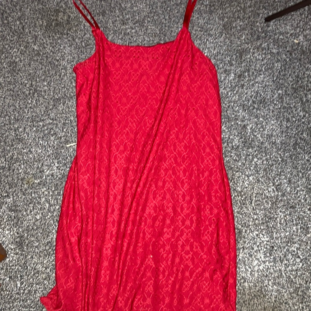 red dress